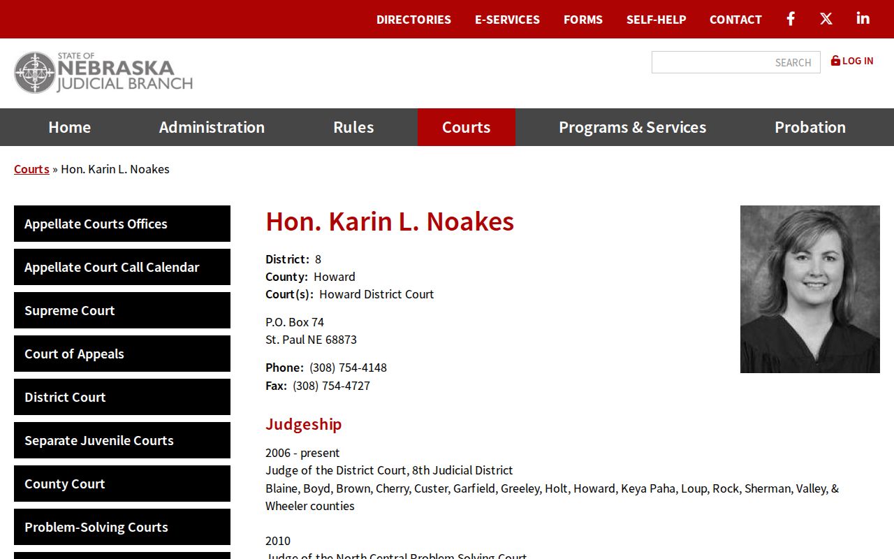 Howard County court calendar District 8 judge context