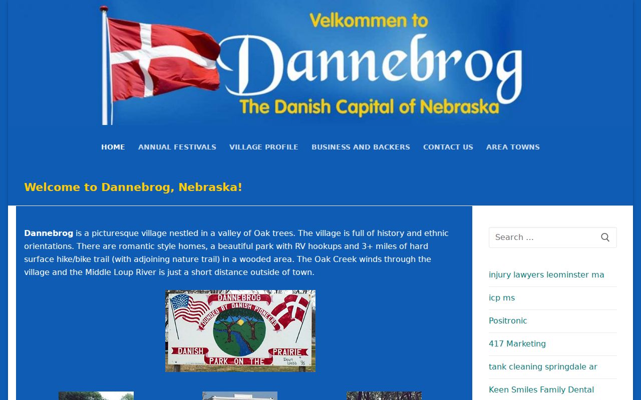Dannebrog court docket local context showing the Dannebrog community setting