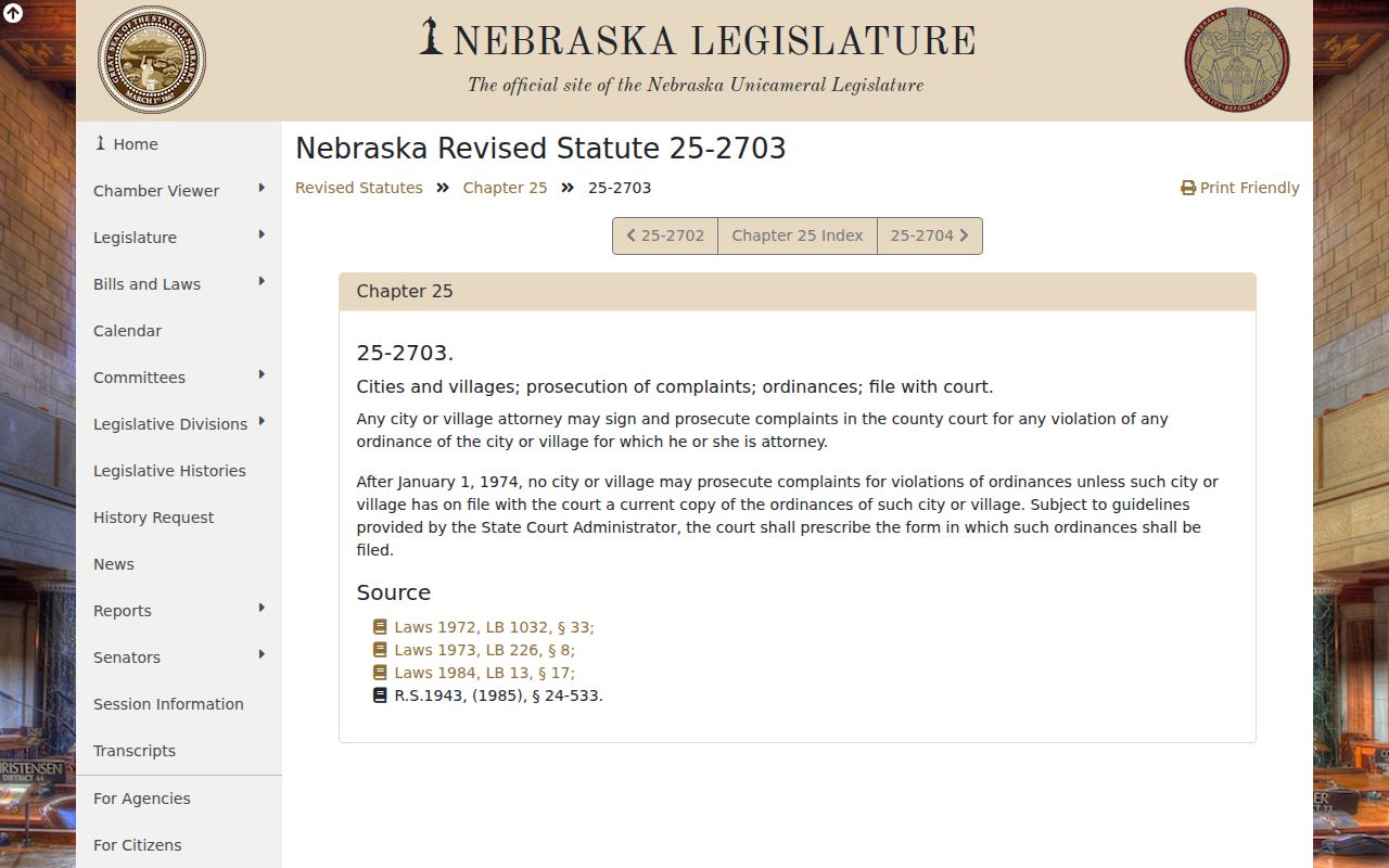 Elba court docket ordinance route under Nebraska County Court jurisdiction