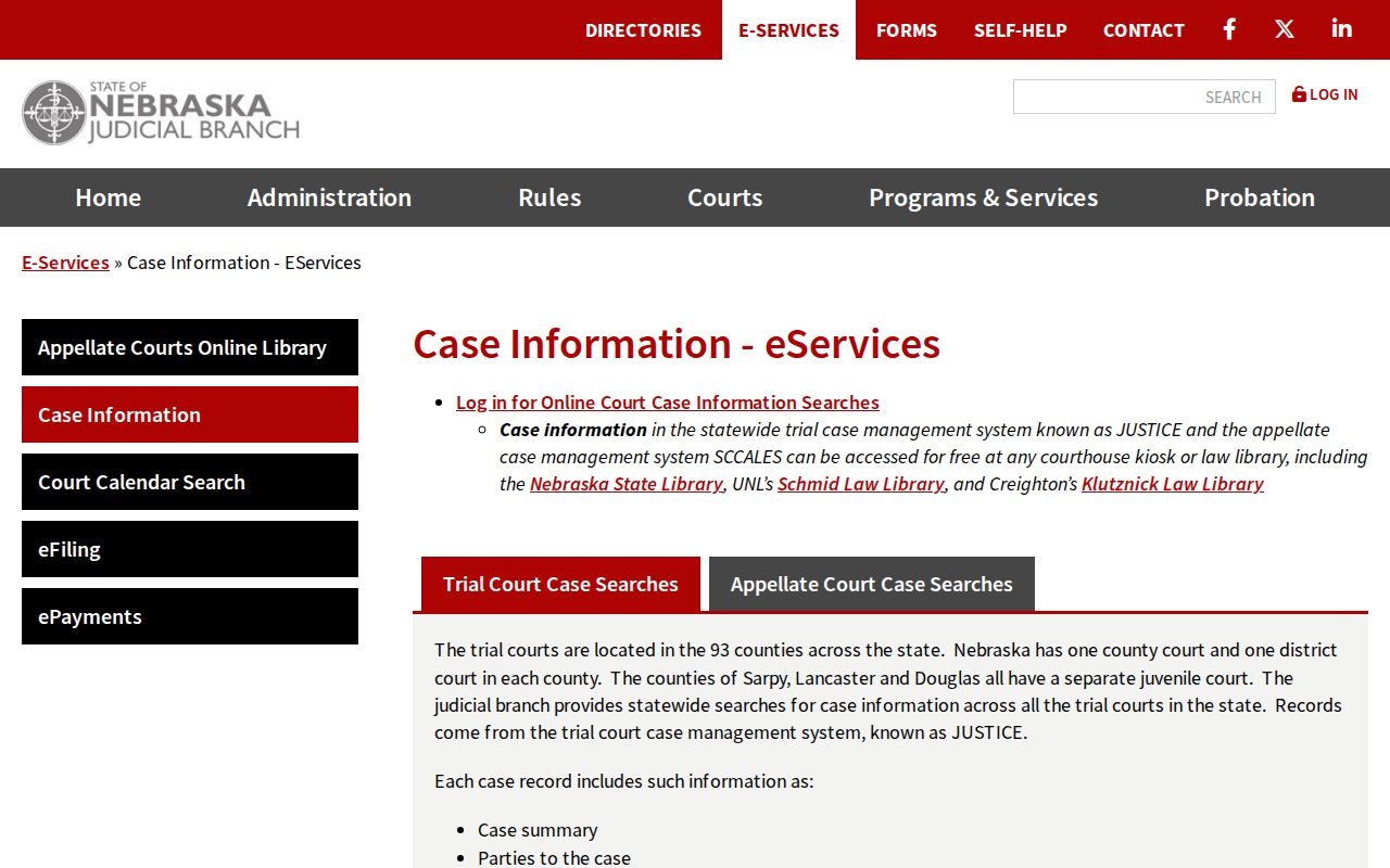 Howard County court docket JUSTICE case-information access options